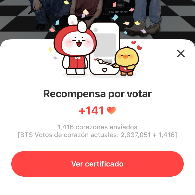 Recent activity shot of BTS