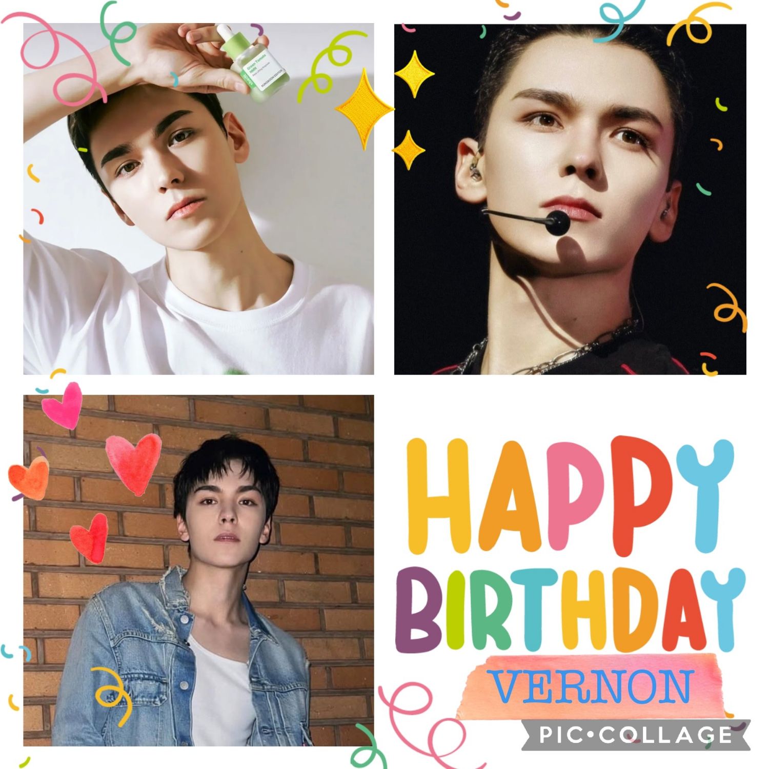 Recent activity shot of Vernon (SEVENTEEN)