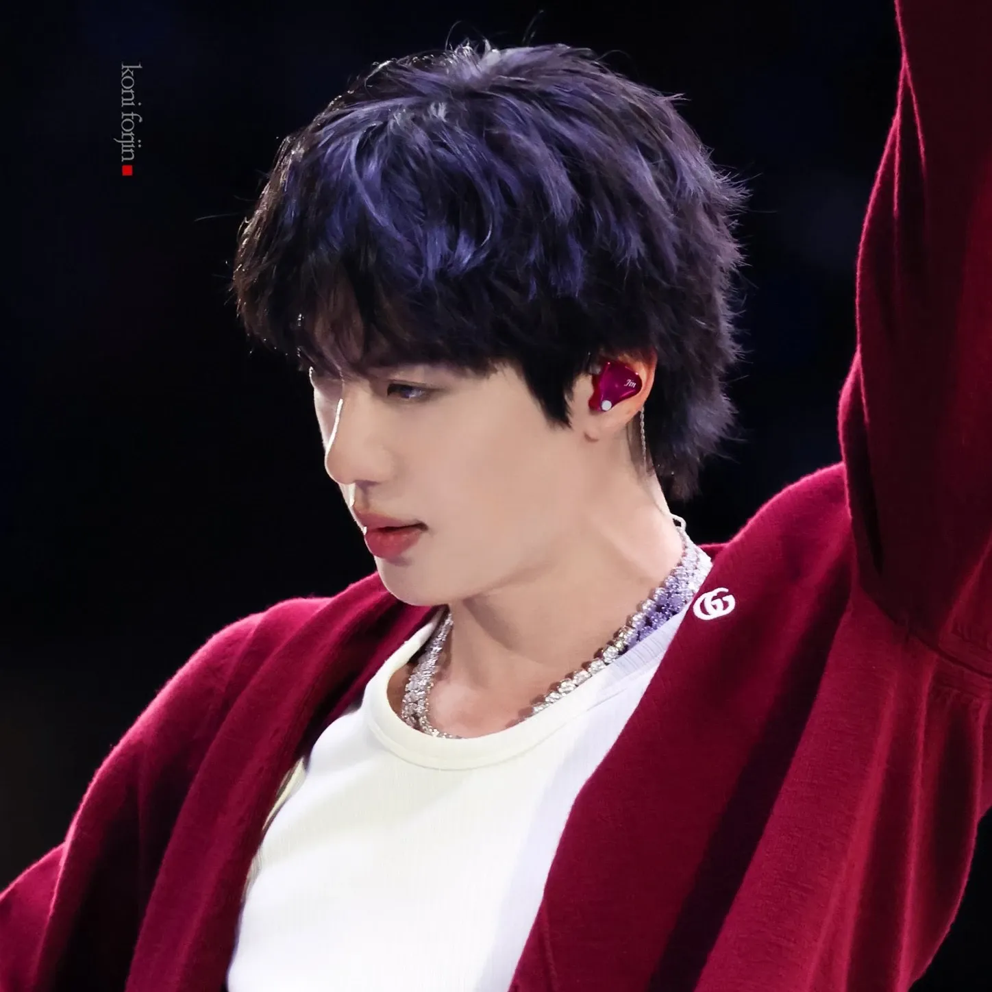 Recent activity shot of Jin (BTS)