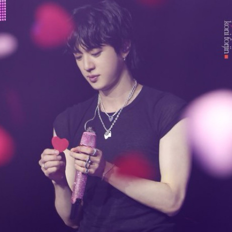 Recent activity shot of Jin (BTS)