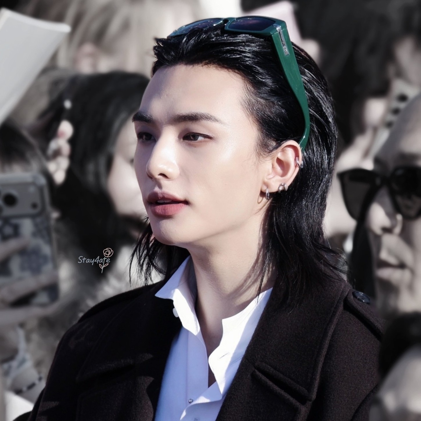 A moment captured by Hyunjin (Stray Kids)'s fan