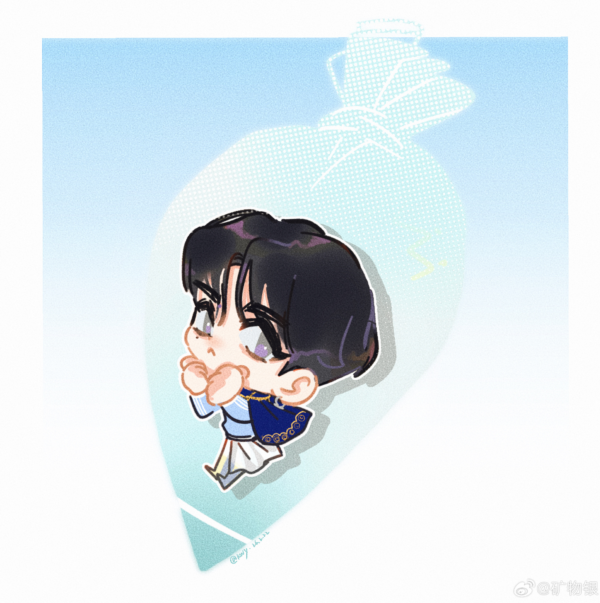 A moment captured by Ricky's fan