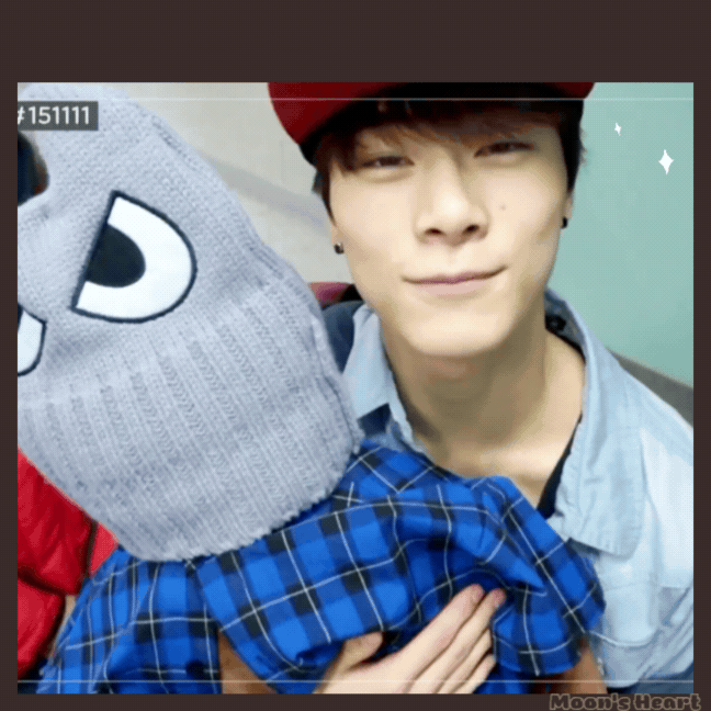 Recent activity shot of Moonbin (ASTRO)