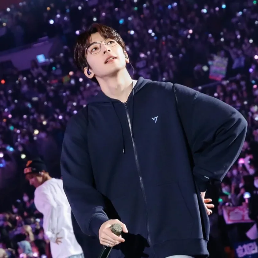 A moment captured by Wonwoo (SEVENTEEN)'s fan