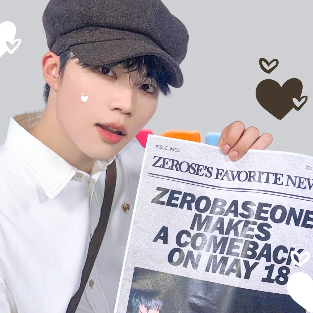 A moment captured by Park Gunwook (ZEROBASEONE)'s fan