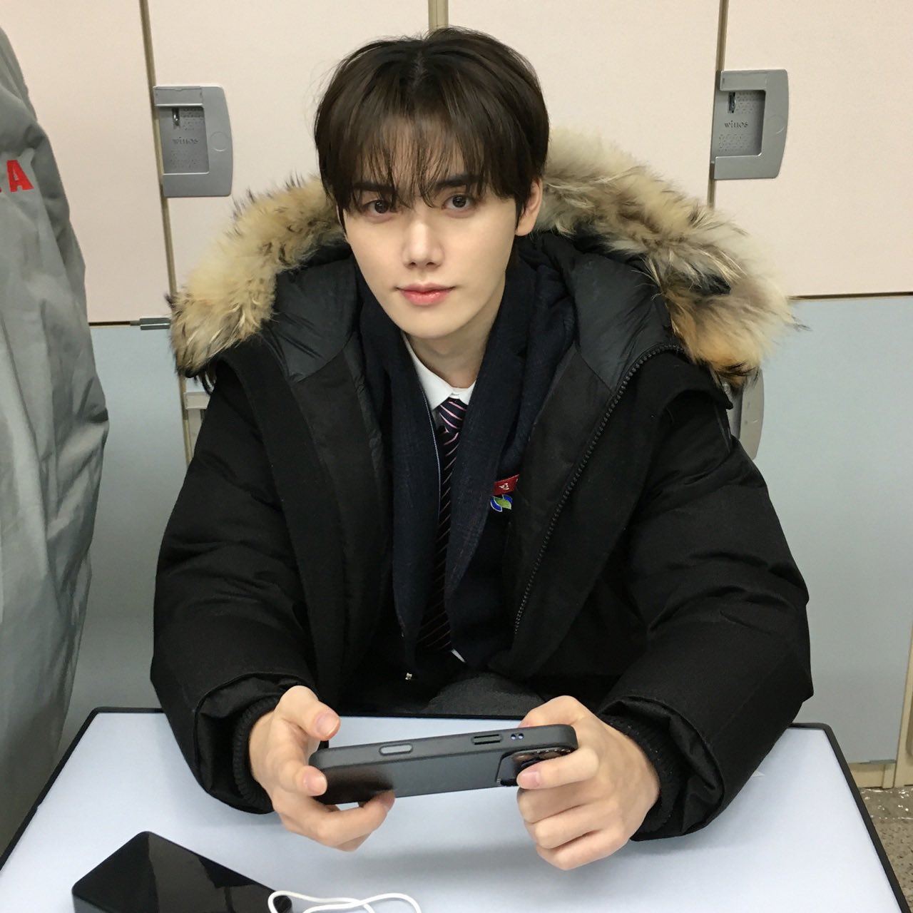 A moment captured by Minhee (CRAVITY)'s fan