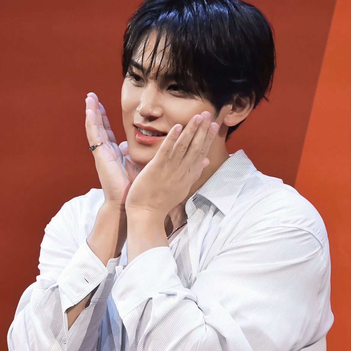 A moment captured by Mingyu (SEVENTEEN)'s fan