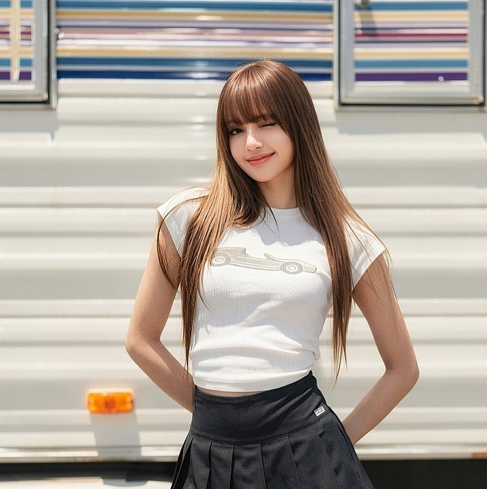 Momen yang diabadikan oleh penggemar Lisa (BLACKPINK)