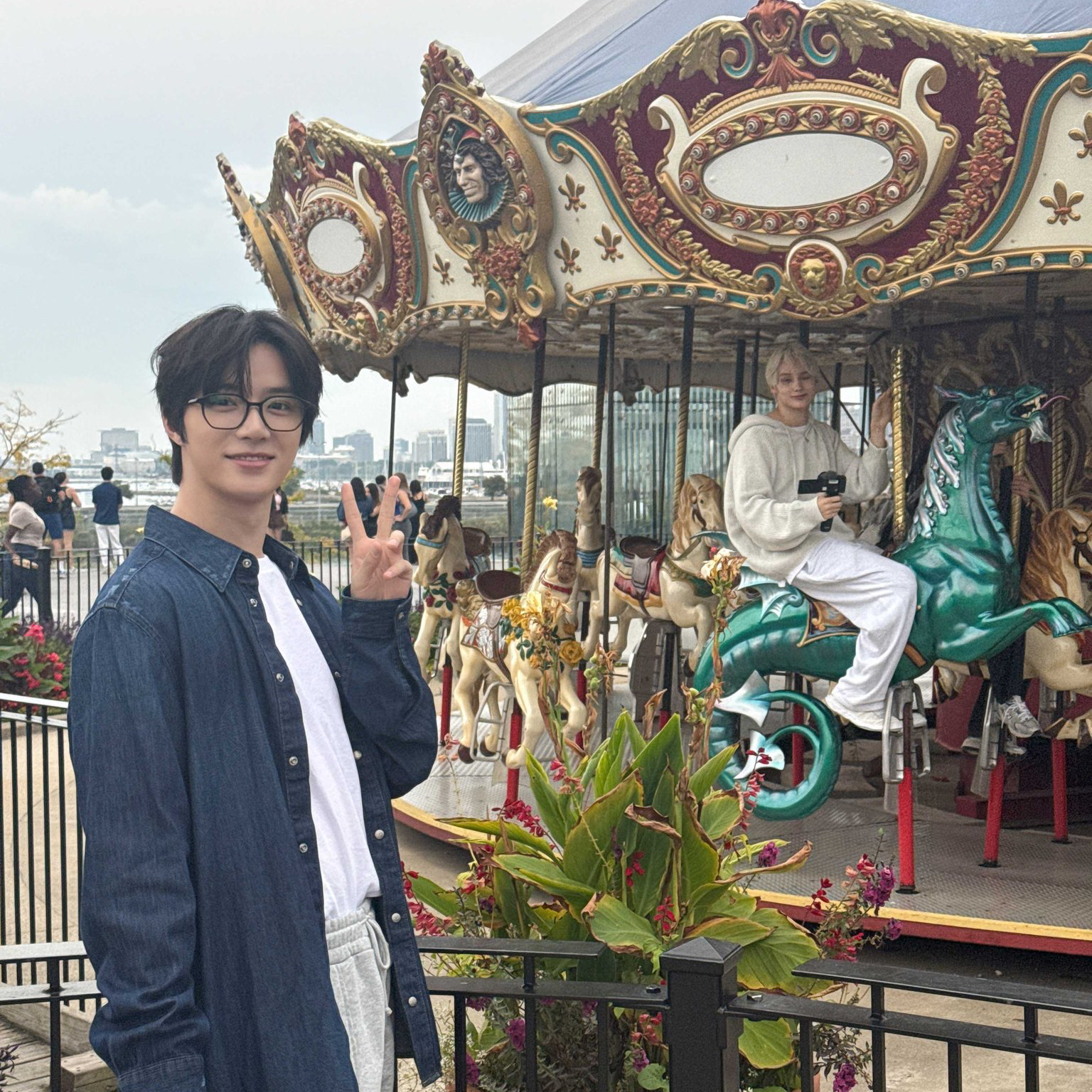 A moment captured by Beomgyu (TOMORROW X TOGETHER)'s fan