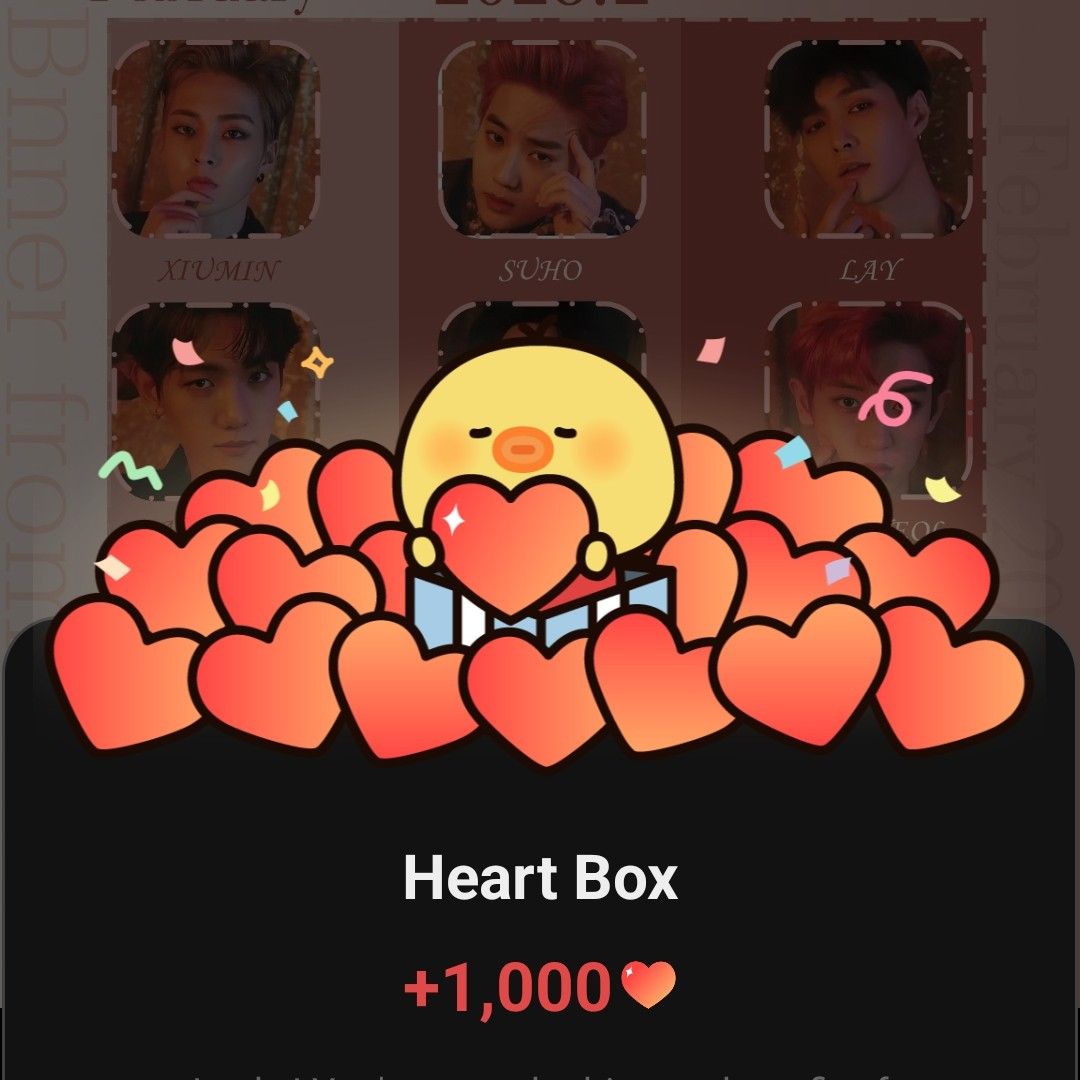 Recent activity shot of EXO