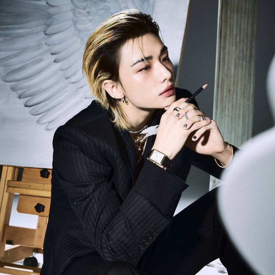 A moment captured by Hyunjin (Stray Kids)'s fan