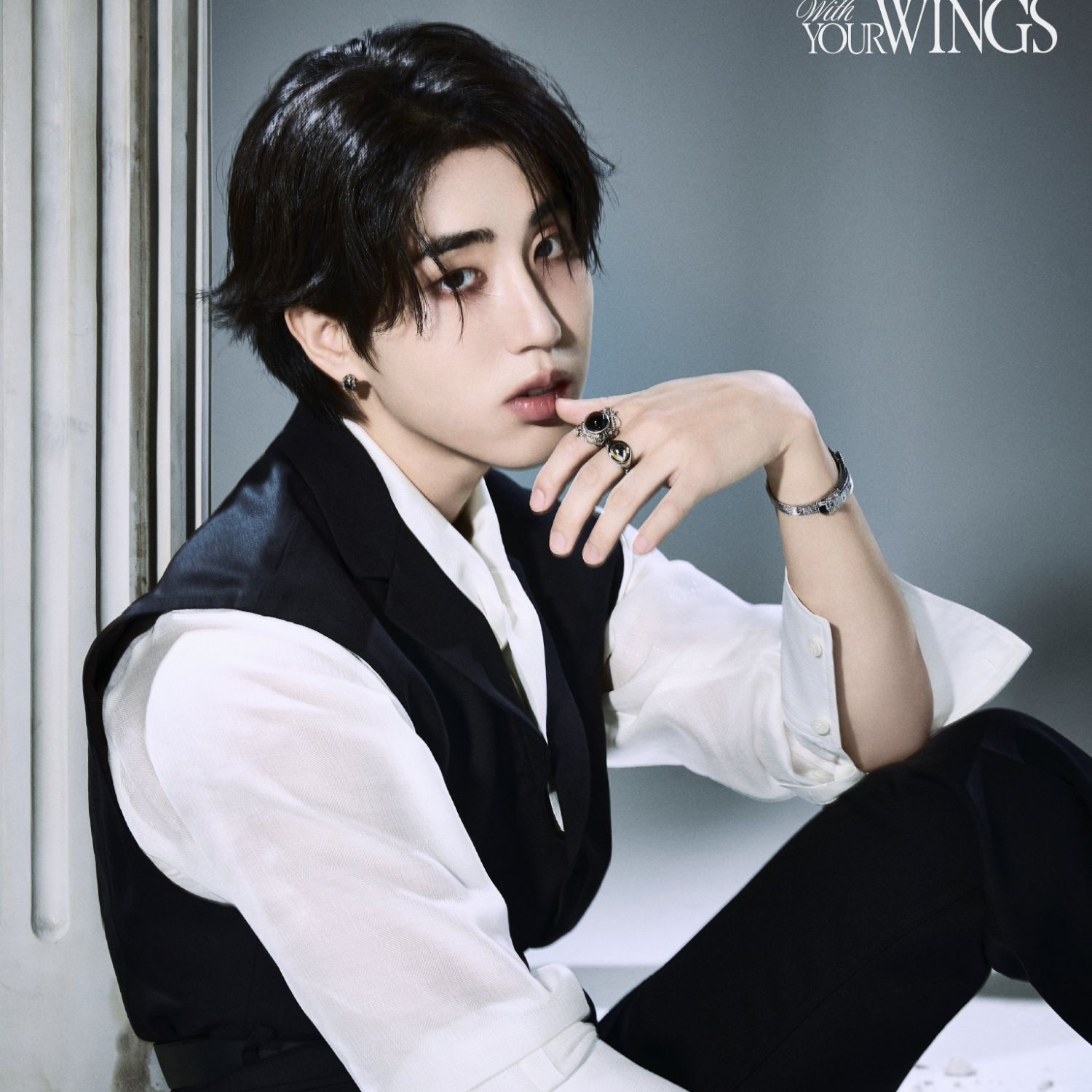 A moment captured by Stray Kids's fan