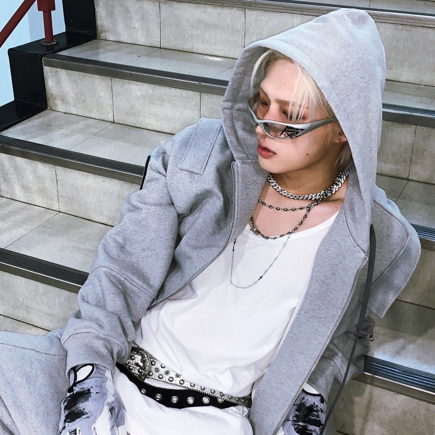 Recent activity shot of Mingi (ATEEZ)