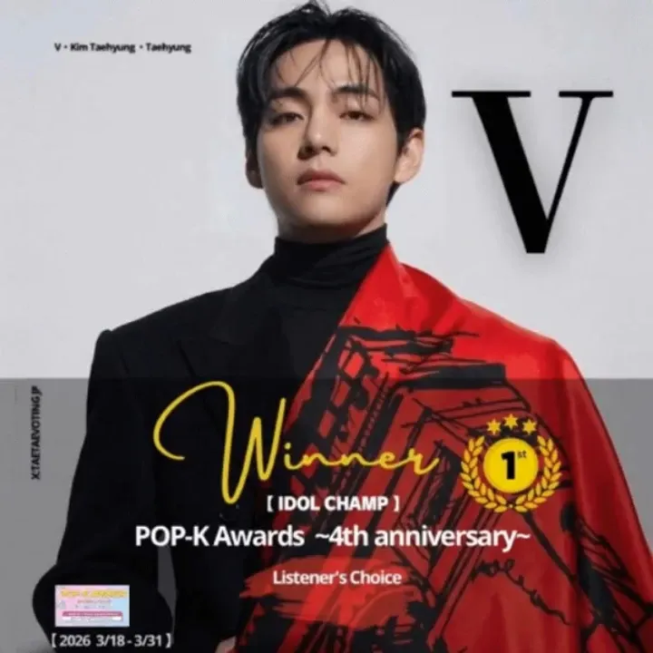 Recent activity shot of V (BTS)