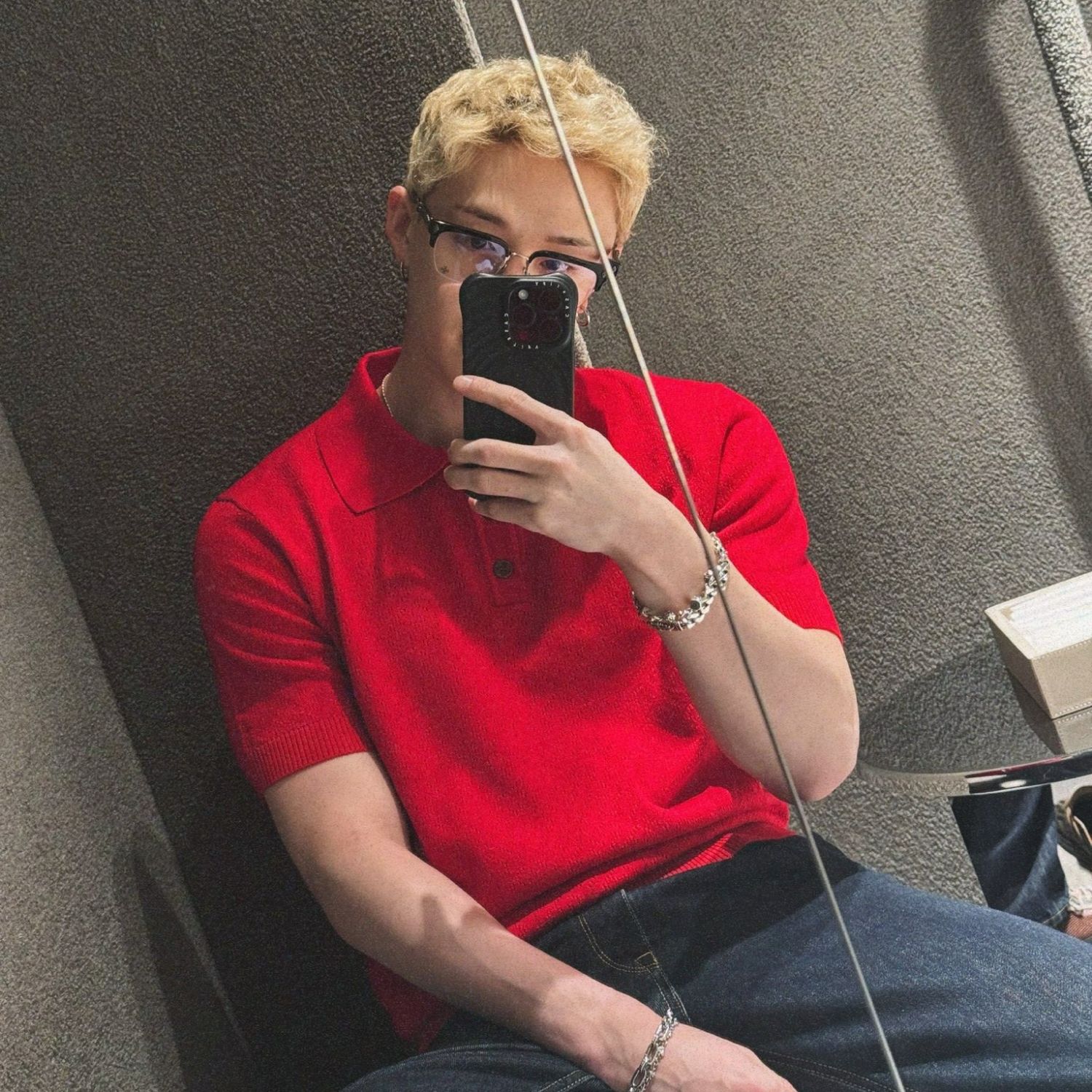 A moment captured by Stray Kids's fan