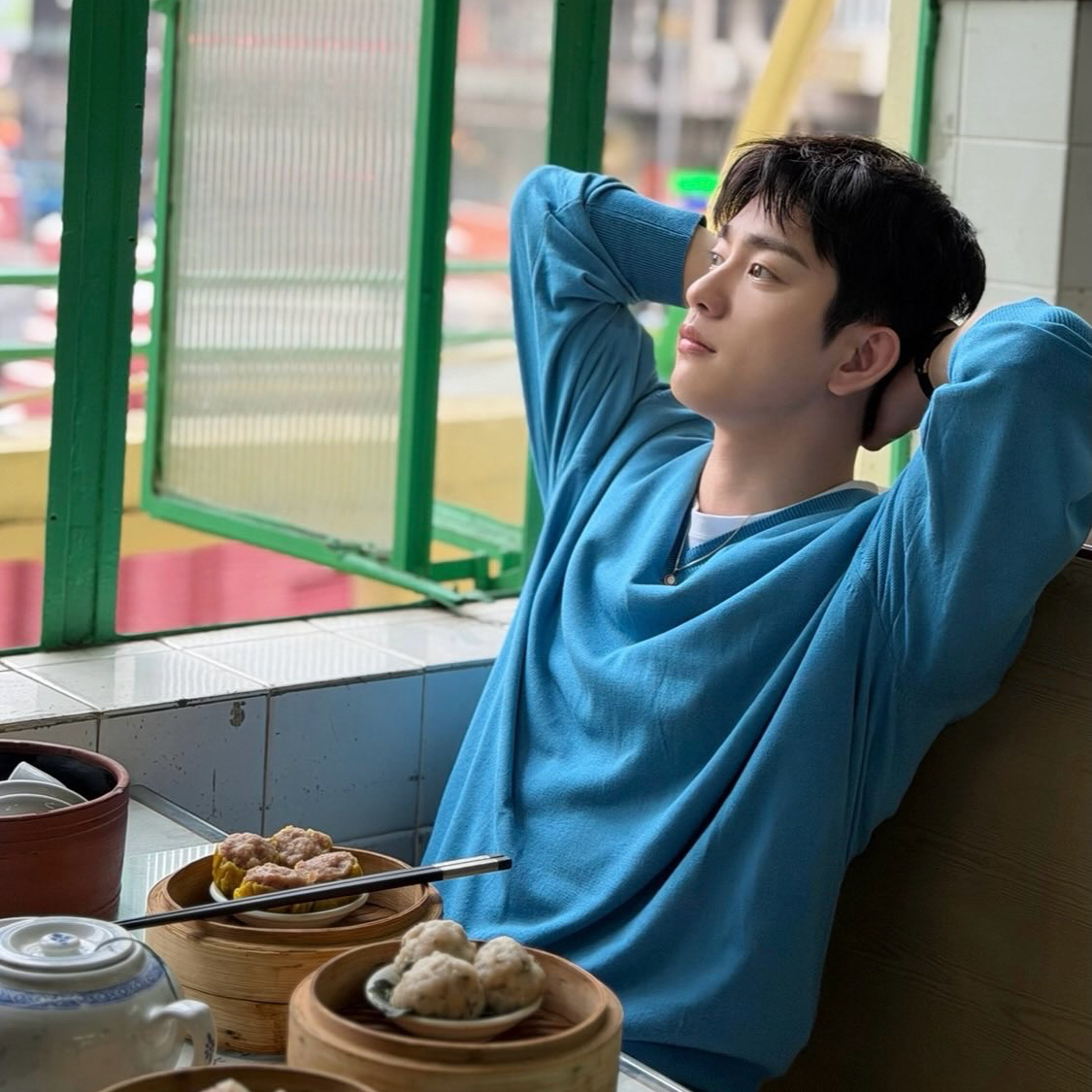 A moment captured by Jinyoung (GOT7)'s fan