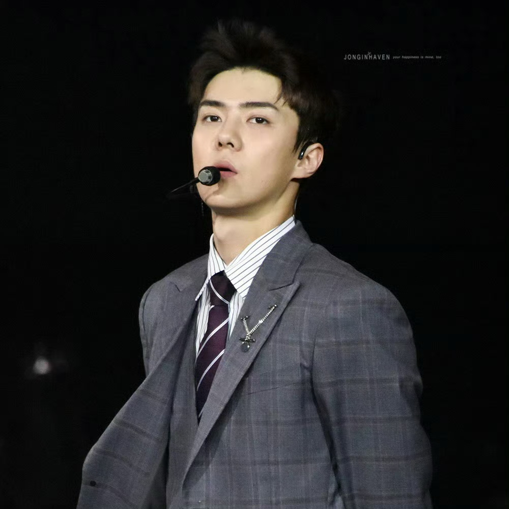 Recent activity shot of Sehun (EXO)
