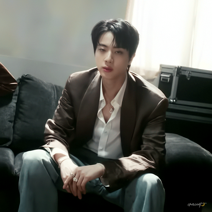 Recent activity shot of Jin (BTS)