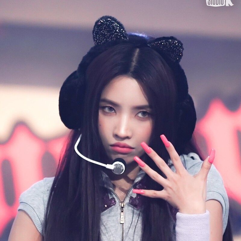 Recent activity shot of Soyeon (i-dle)