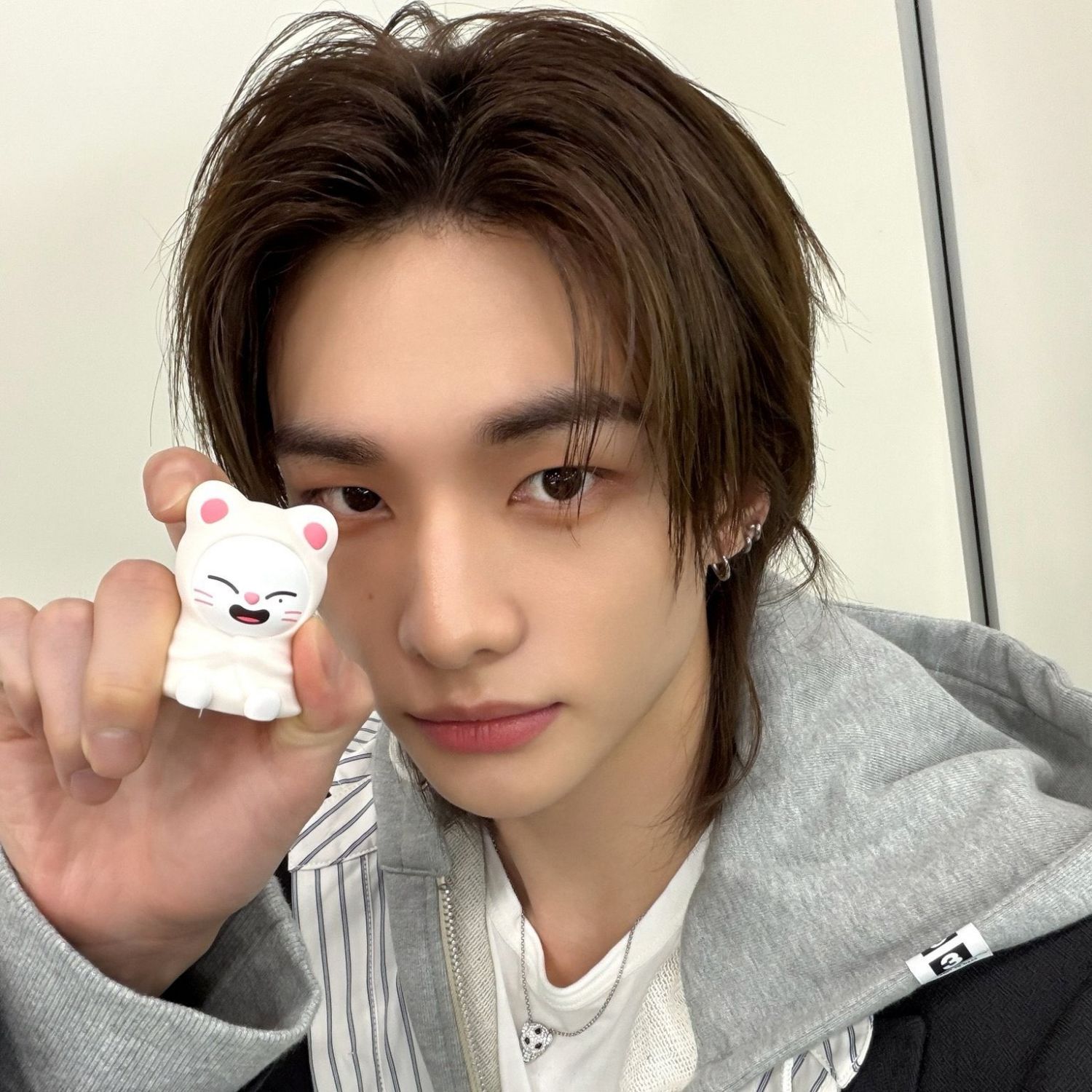 Recent activity shot of Hyunjin (Stray Kids)
