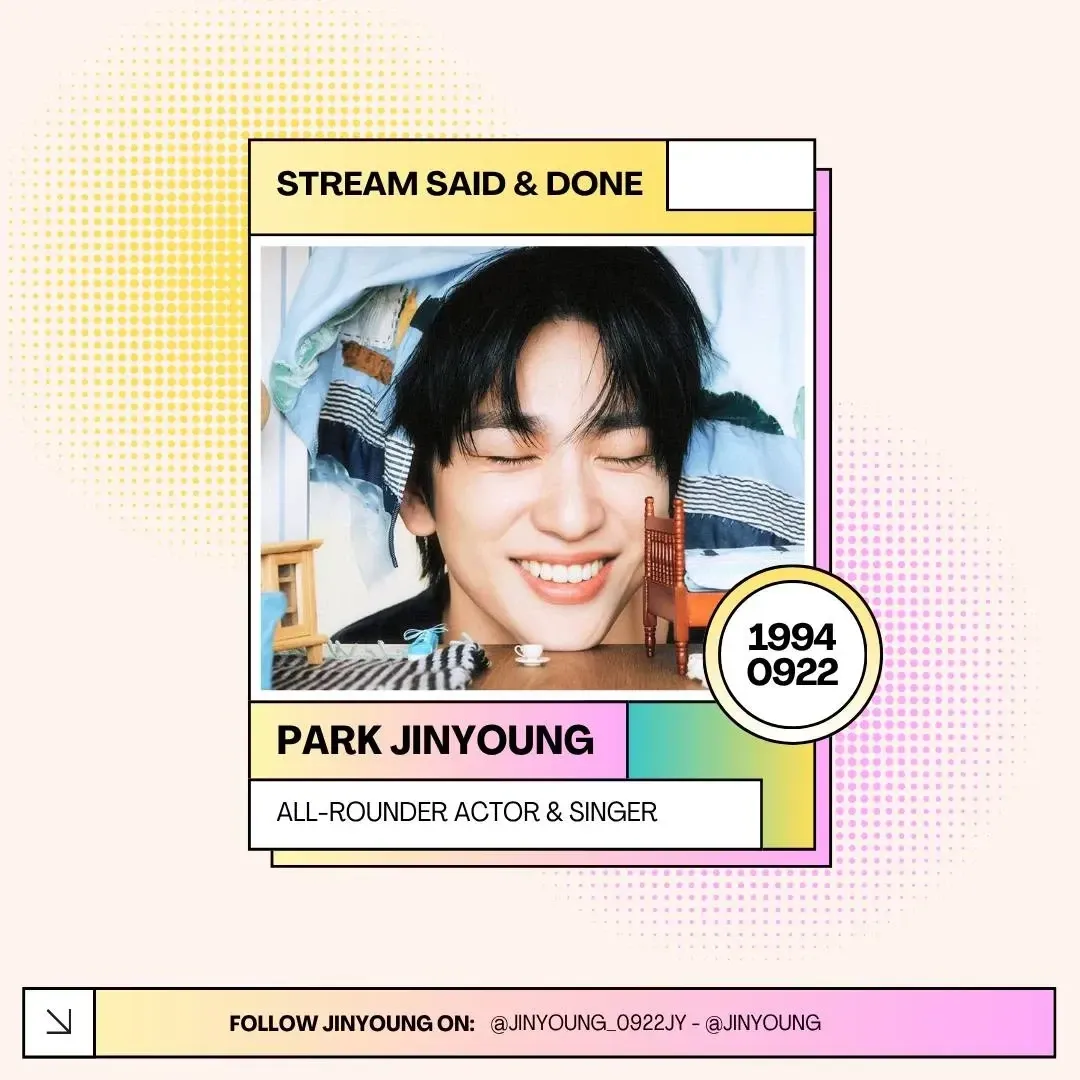 Recent activity shot of Jinyoung (GOT7)