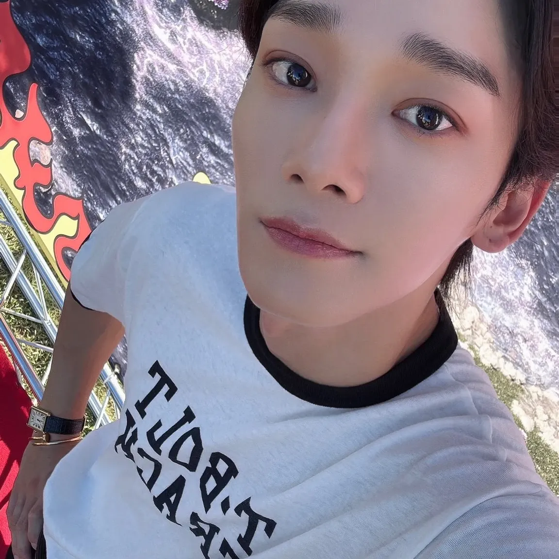 Recent activity shot of Chen (EXO)