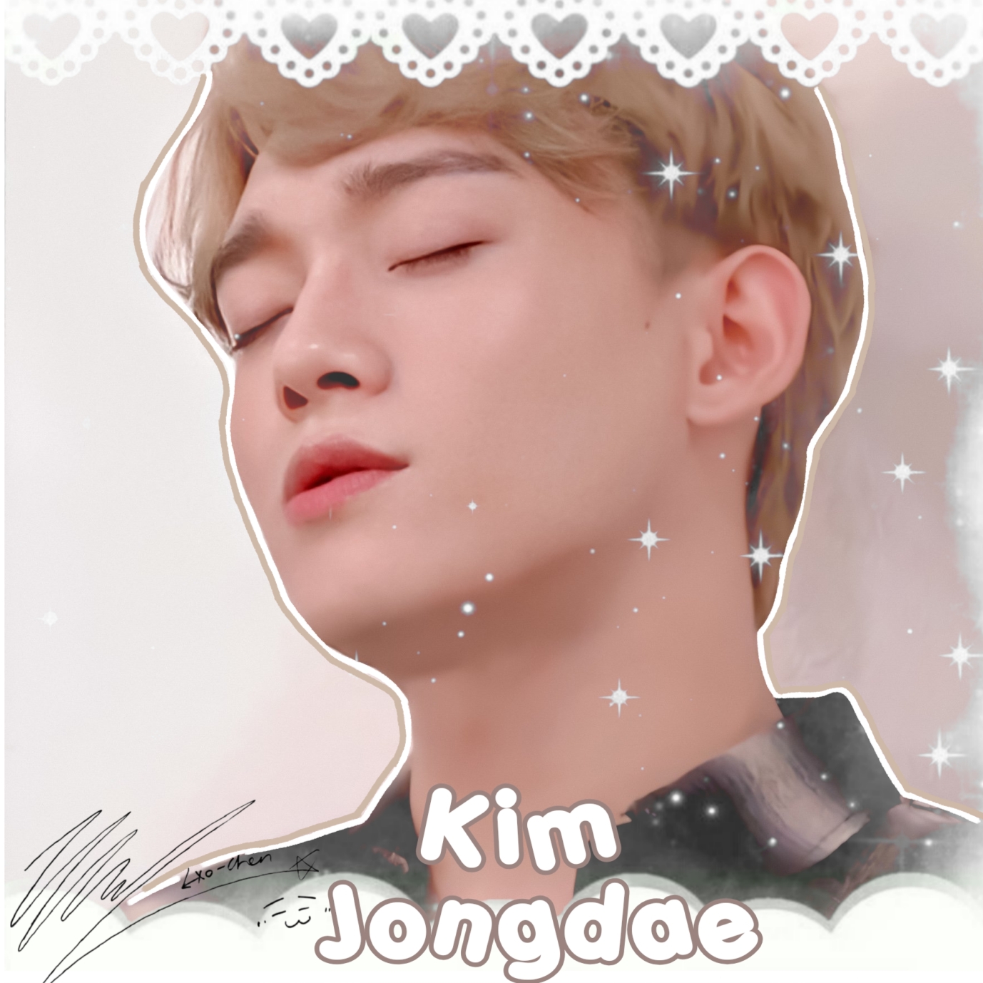 Behind-the-scenes cut of Chen (EXO)