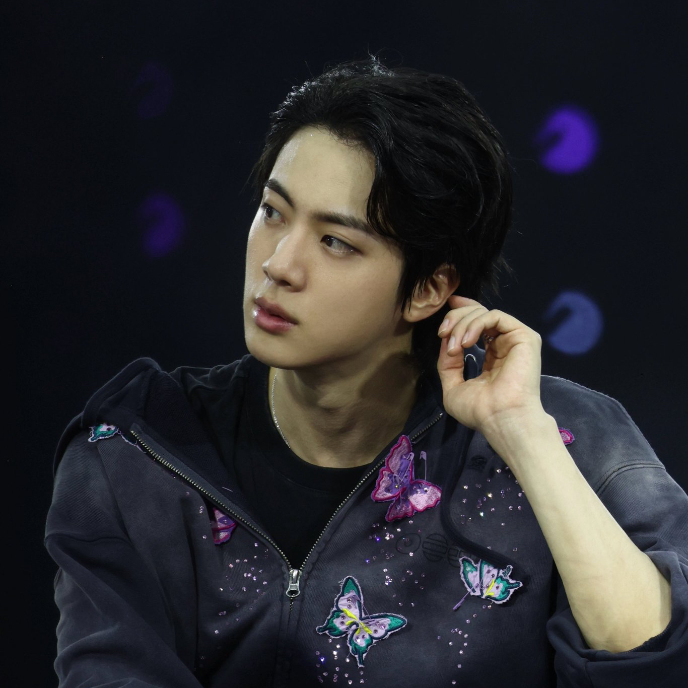 A moment captured by Jin (BTS)'s fan