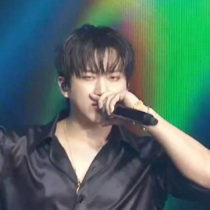 Recent activity shot of Changbin (Stray Kids)