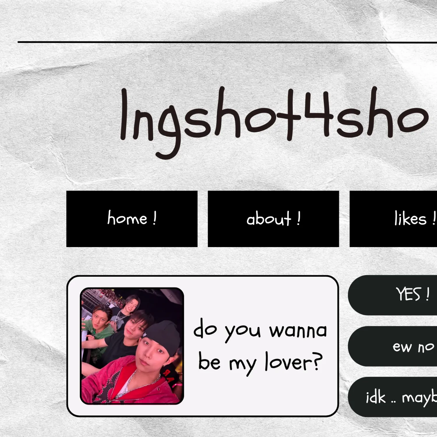 Recent activity shot of LNGSHOT