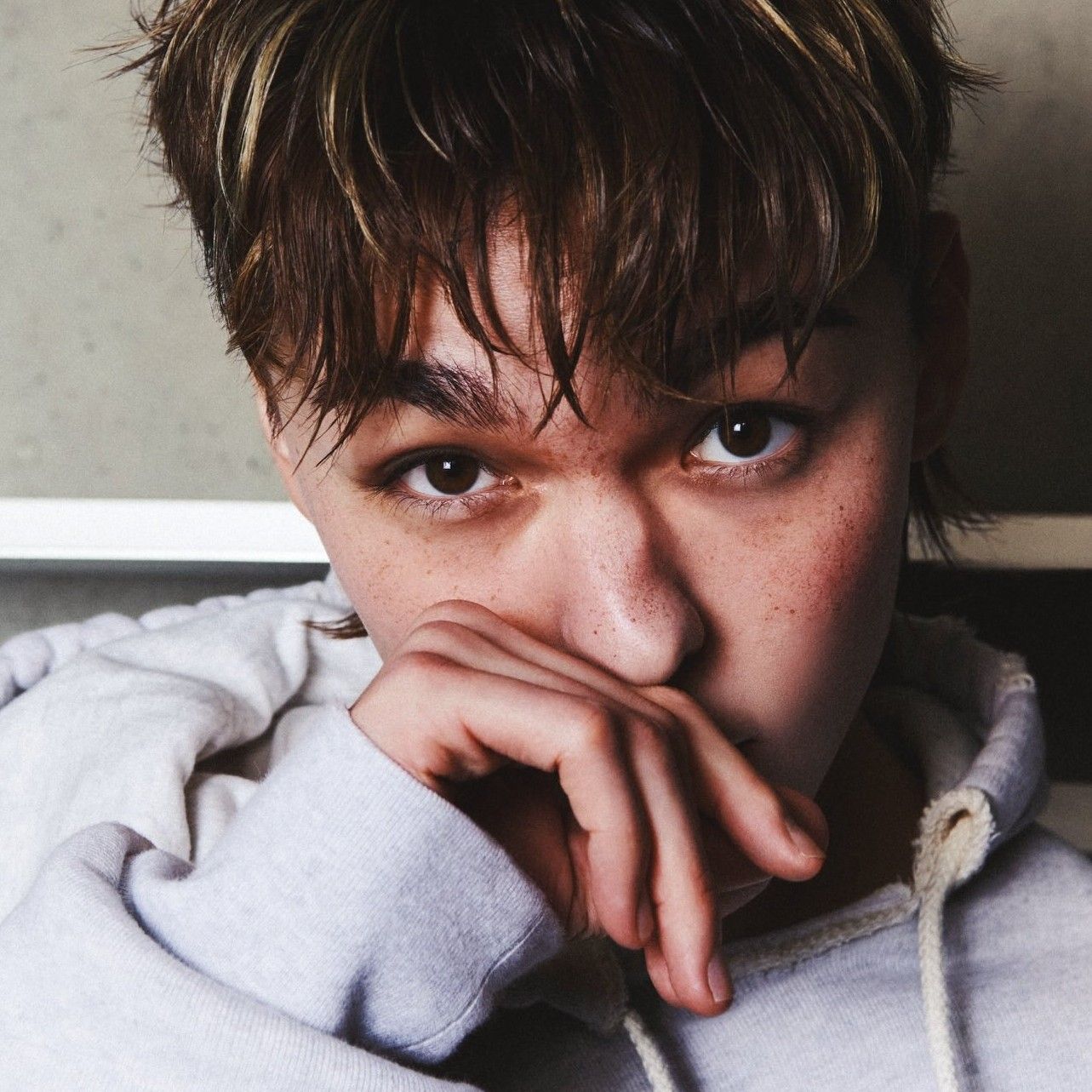 Recent activity shot of Vernon (SEVENTEEN)