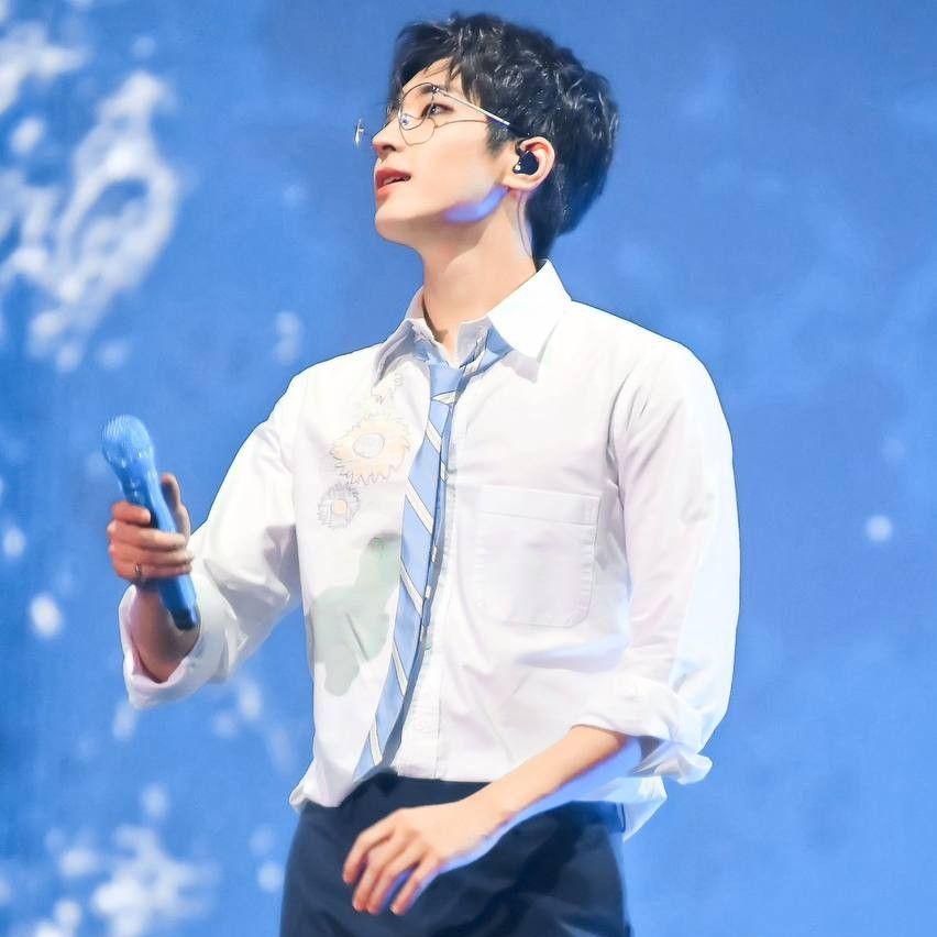 A moment captured by Wonwoo (SEVENTEEN)'s fan
