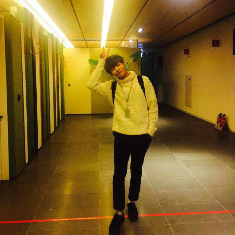 V (BTS)の舞台裏ショット