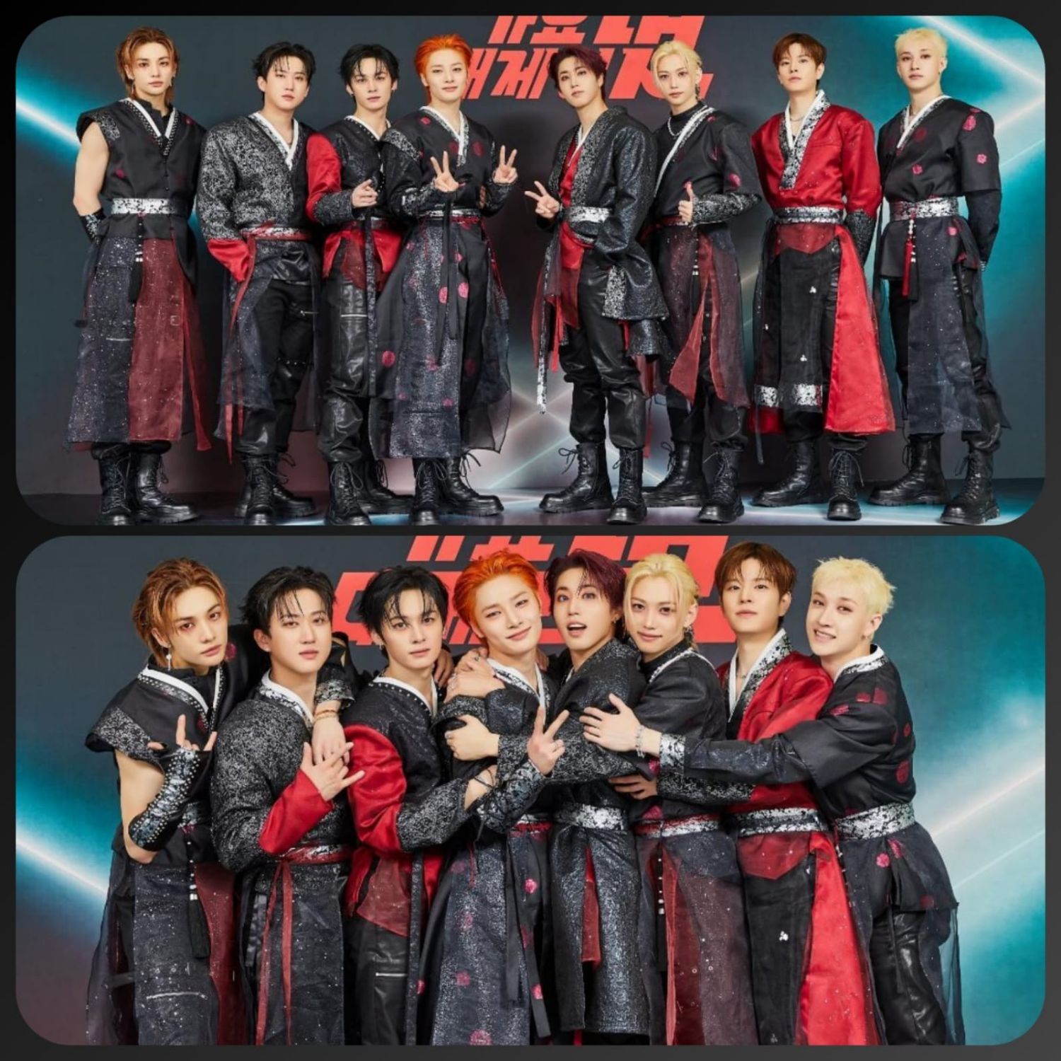 A moment captured by Stray Kids's fan