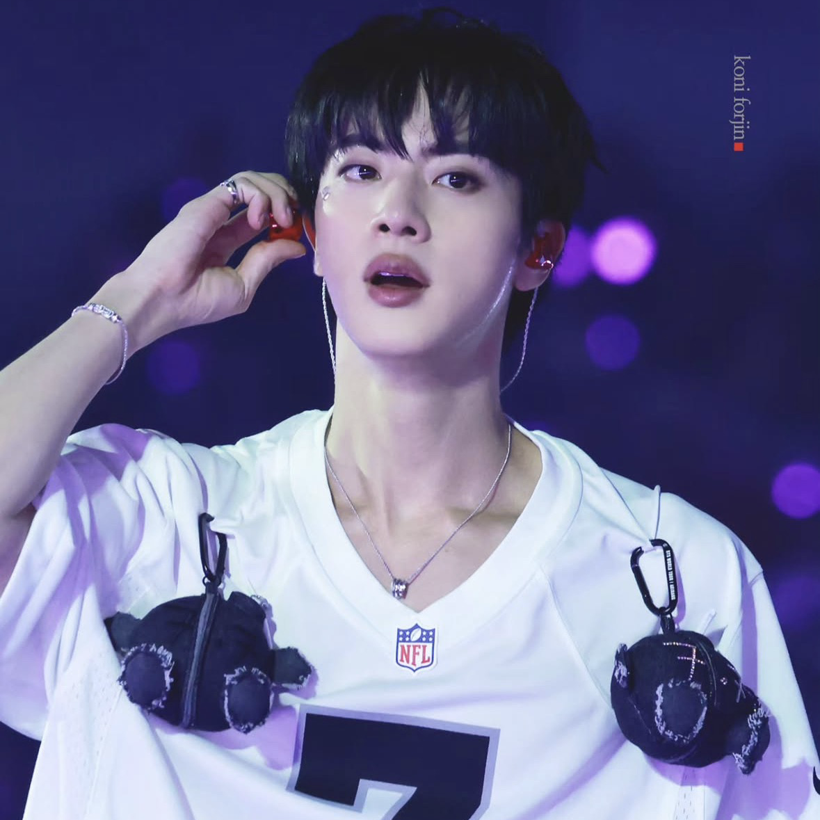 Recent activity shot of Jin (BTS)