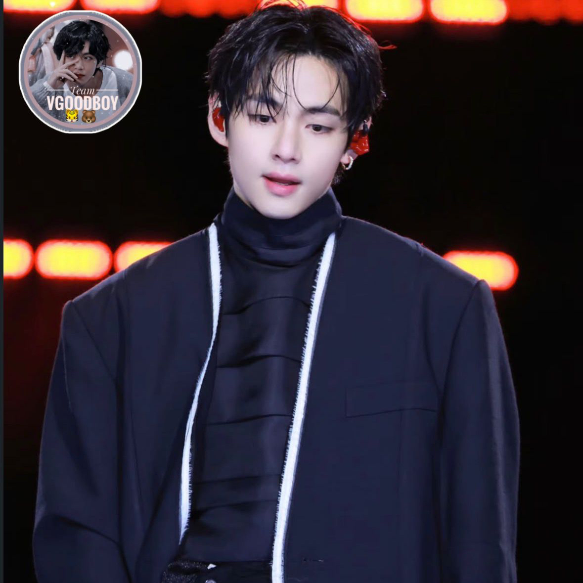 A moment captured by V (BTS)'s fan