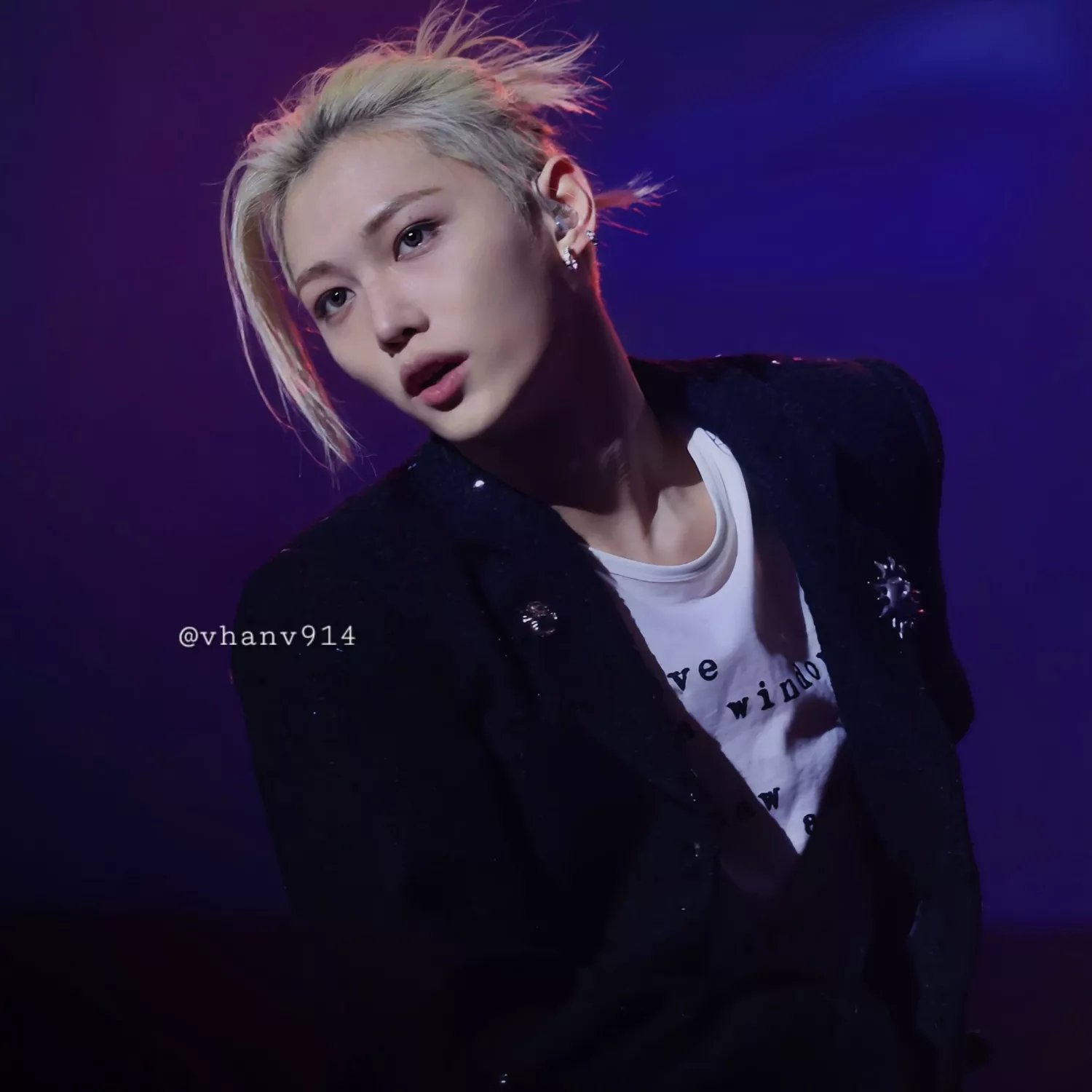 A moment captured by Felix (Stray Kids)'s fan