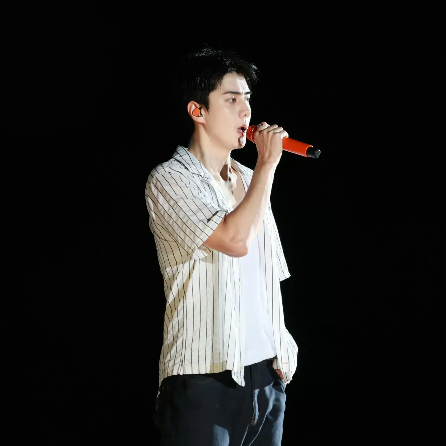 Recent activity shot of Sehun (EXO)