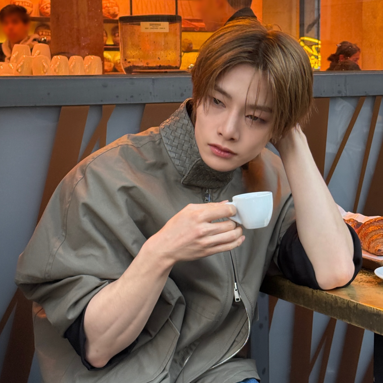 A moment captured by Stray Kids's fan