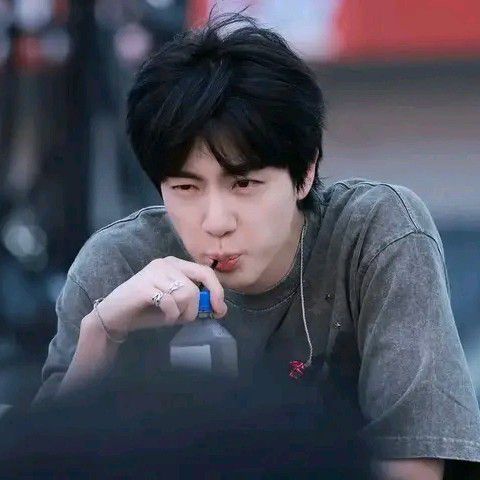 Momen yang diabadikan oleh penggemar Jin (BTS)