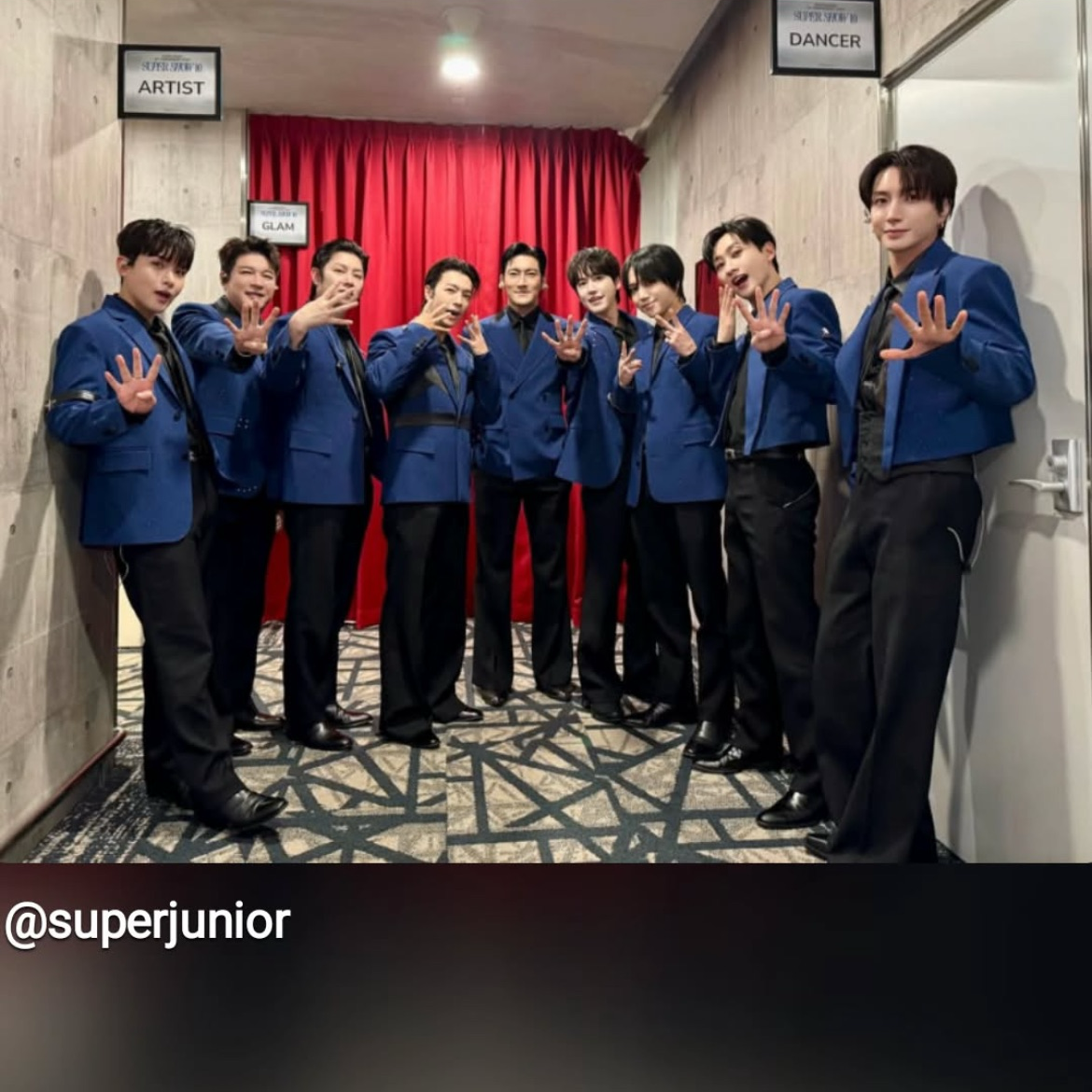 슈퍼주니어의 비하인드 컷