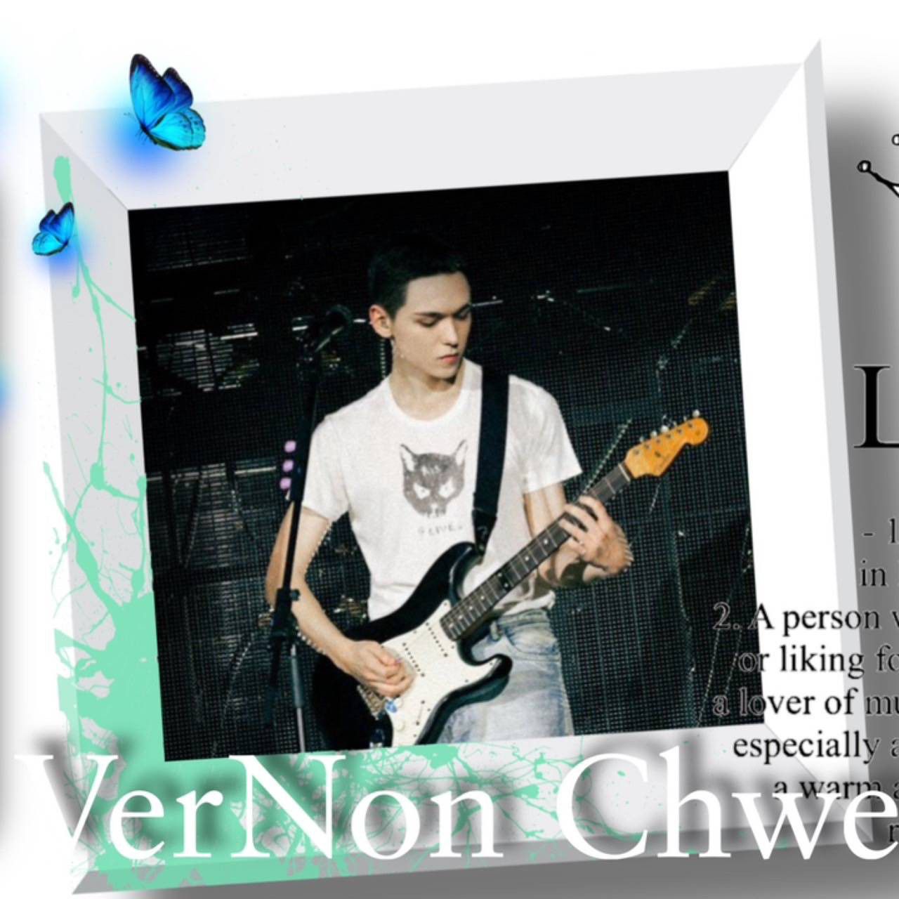 Recent activity shot of Vernon (SEVENTEEN)