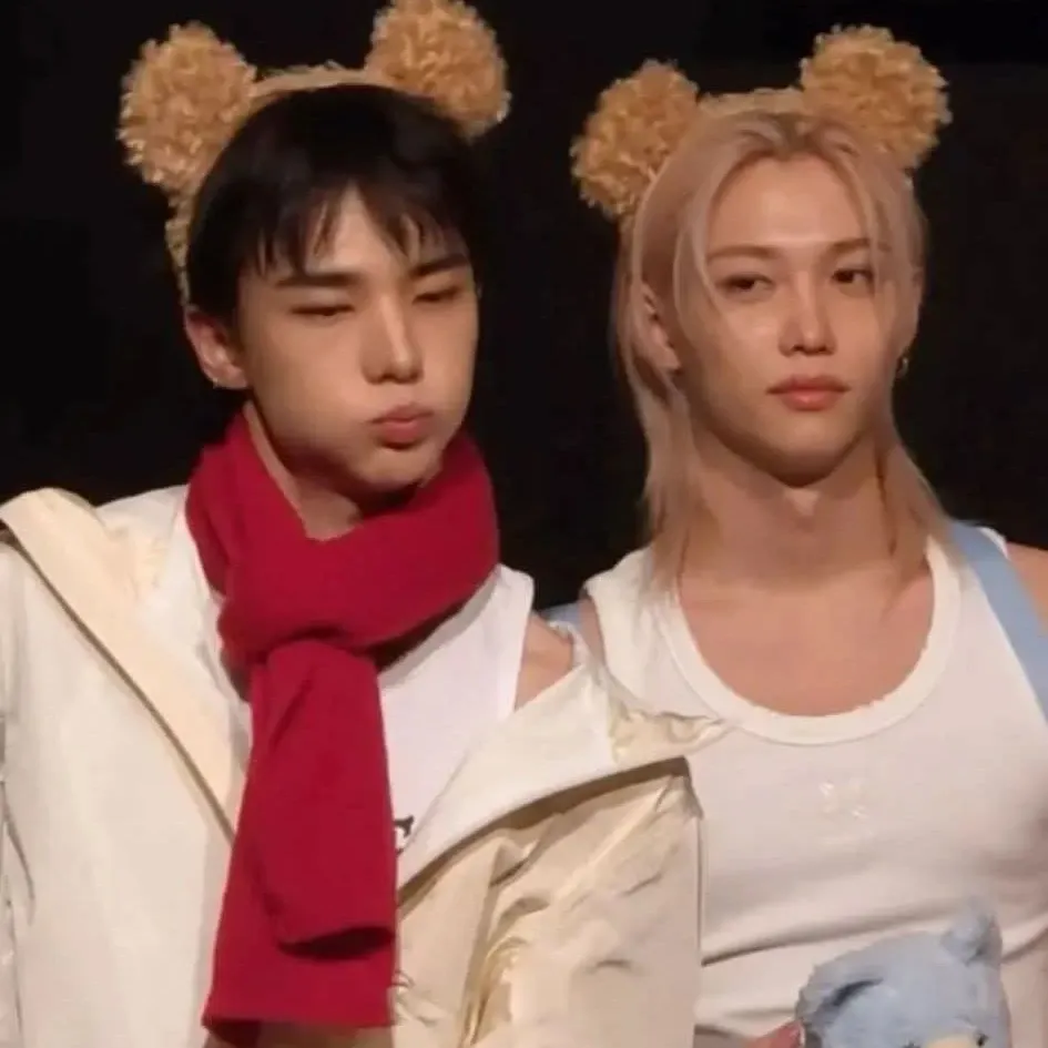 A moment captured by Stray Kids's fan