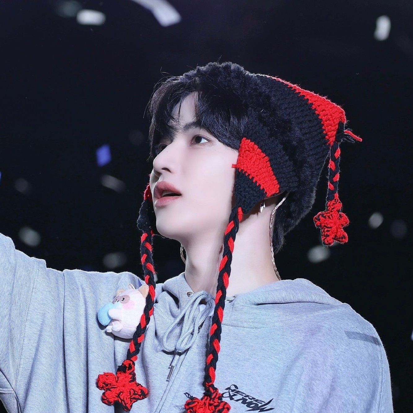 A moment captured by Zhang Hao's fan