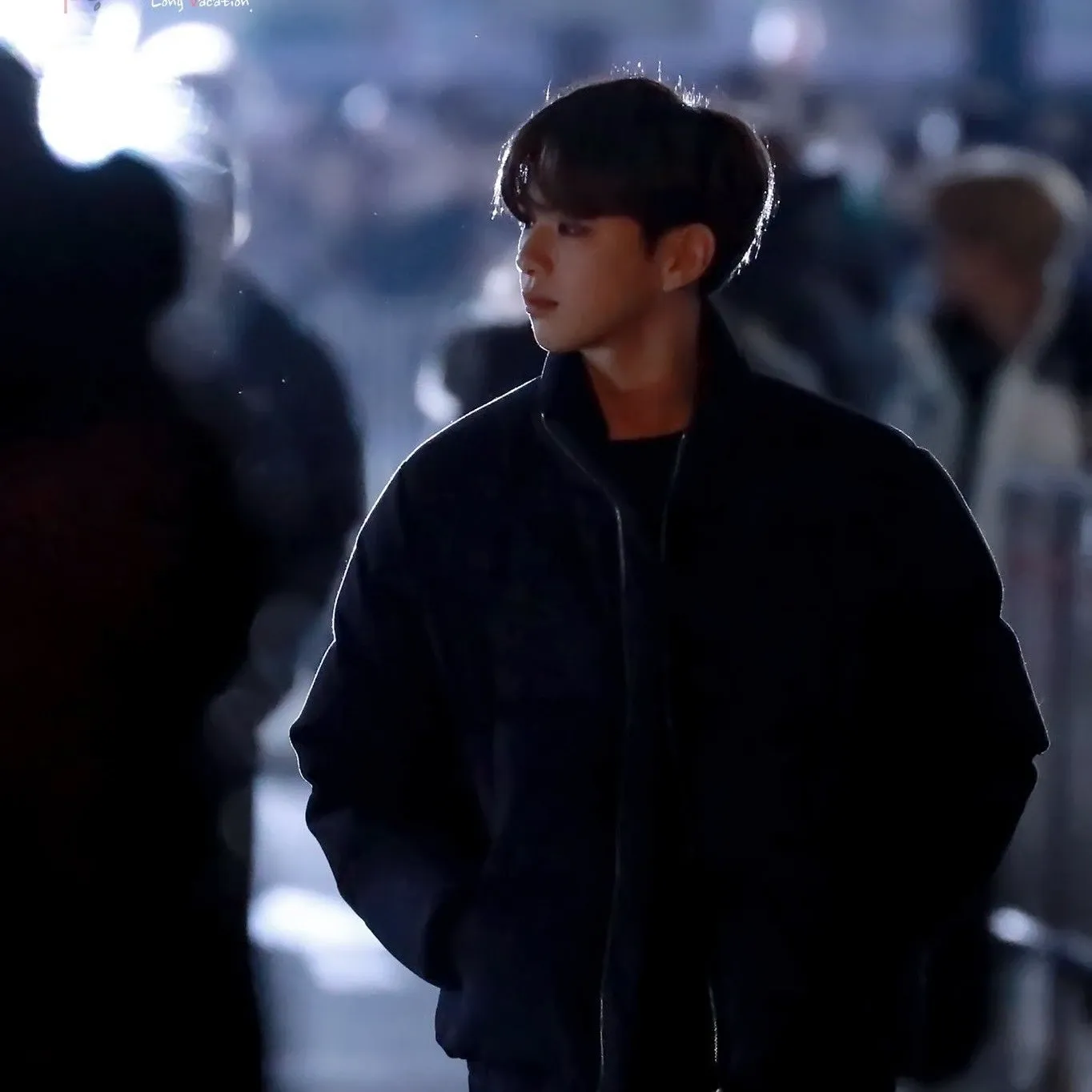 A moment captured by Kang Daniel's fan