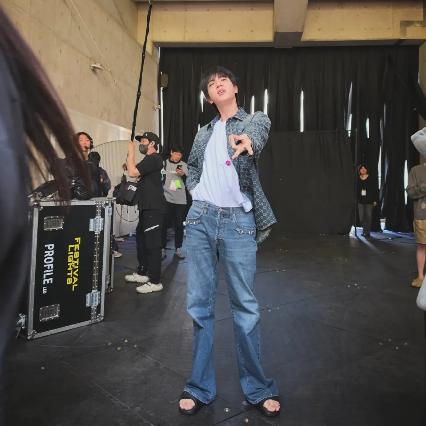 A moment captured by Jin (BTS)'s fan