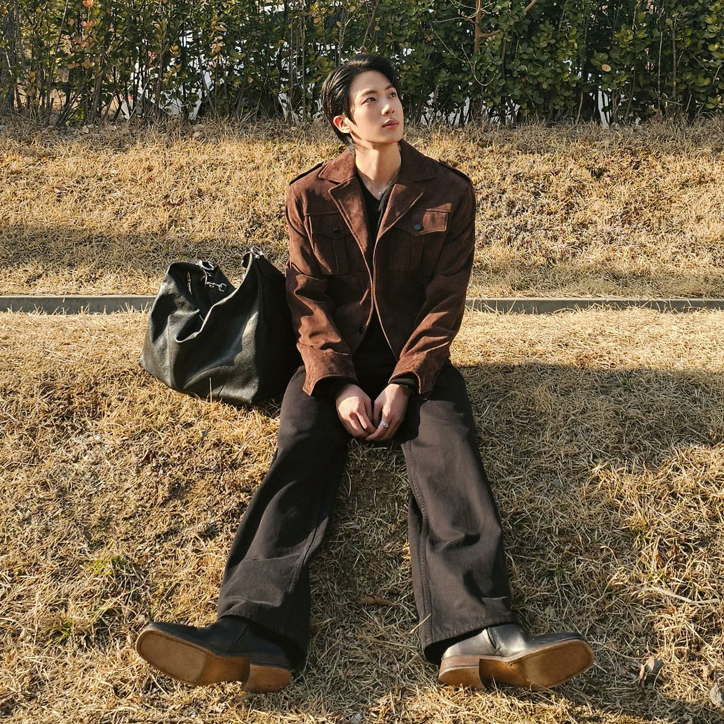 Recent activity shot of Jin (BTS)