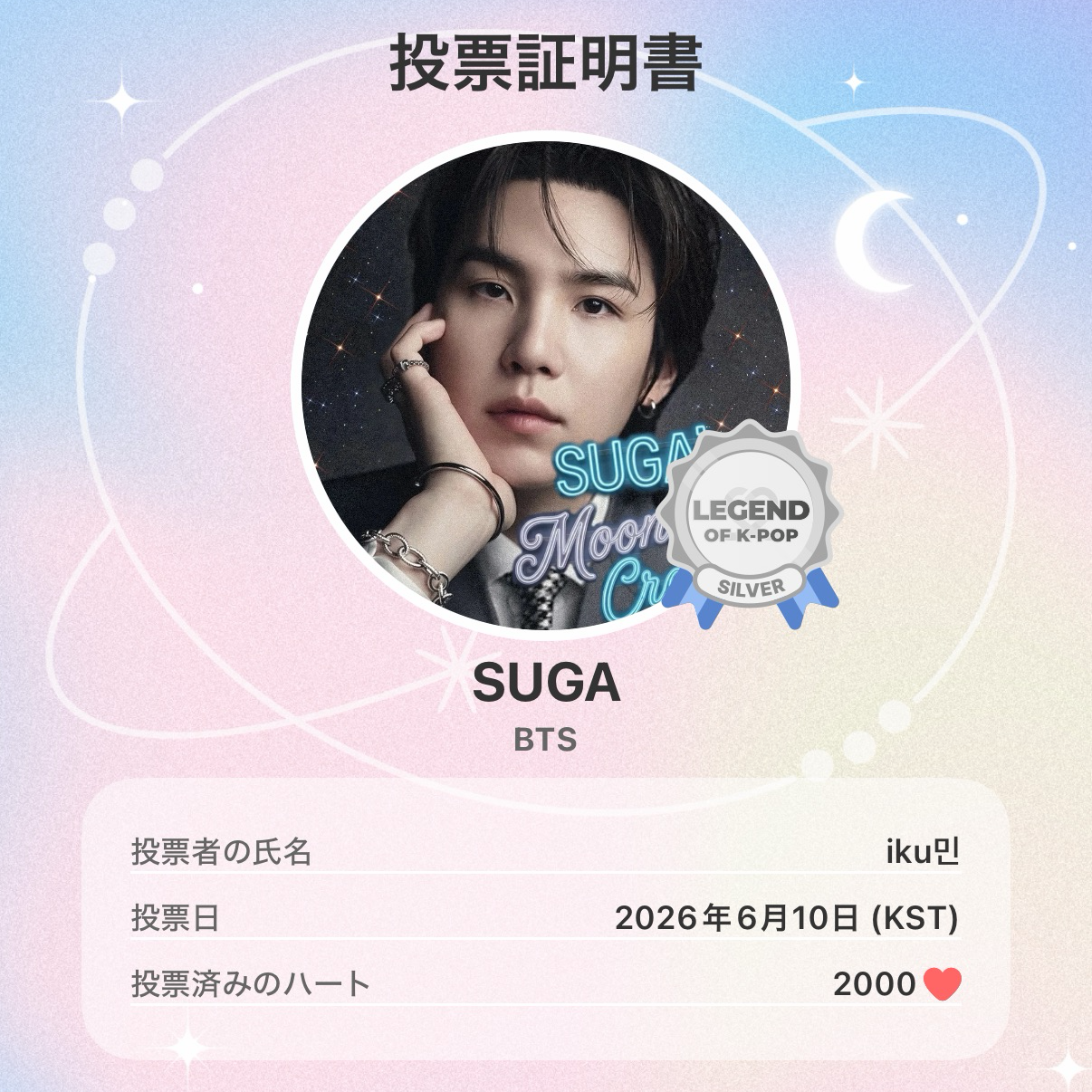 Foto terbaru SUGA (BTS)