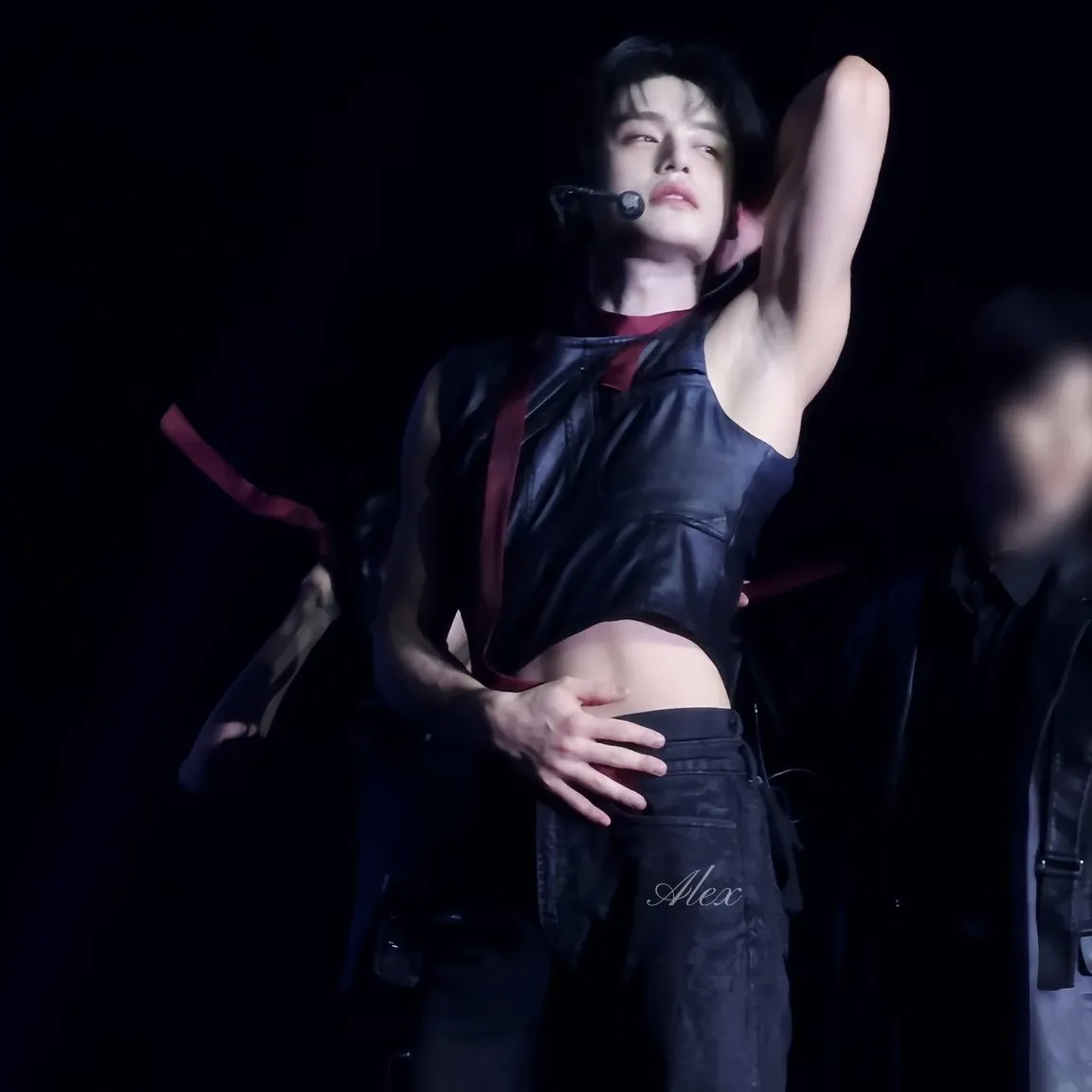 A moment captured by Kim Jiwoong (ZEROBASEONE)'s fan