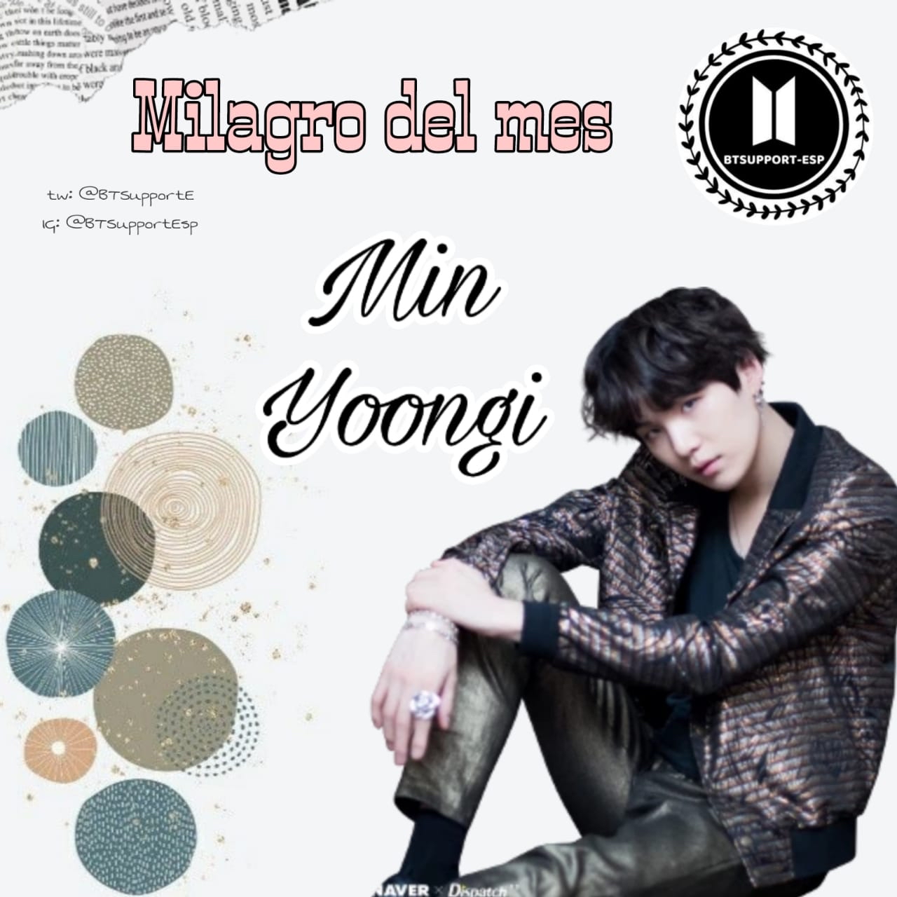 SUGA (BTS)の舞台裏ショット